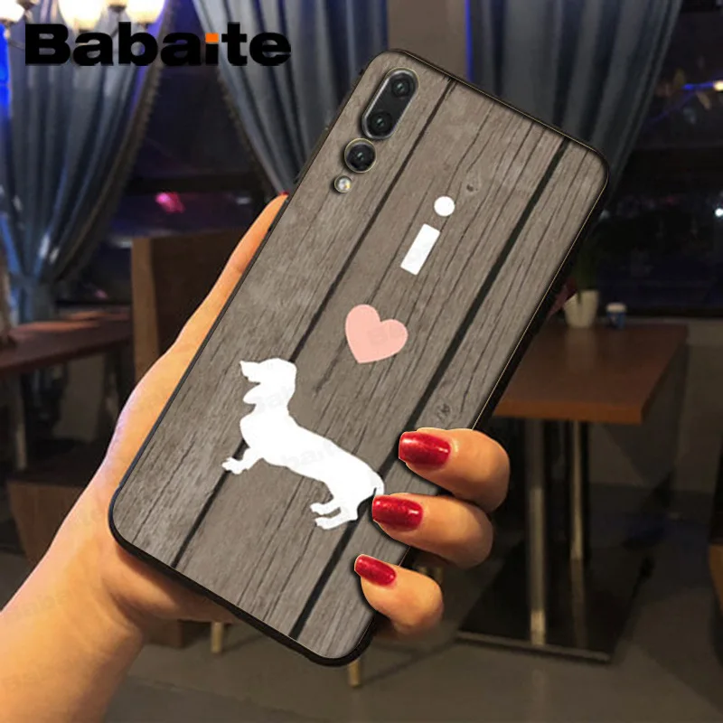 Чехол для телефона Babaite с изображением черной таксы Doberman собаки huawei p20 pro p20lite p9lite