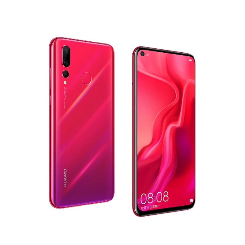 Huawei Nova 4 8 ГБ ОЗУ LTE телефон 6 &quotполноэкранный экран Kirin 970 Octa Core Android 9 Quad AI камера Face