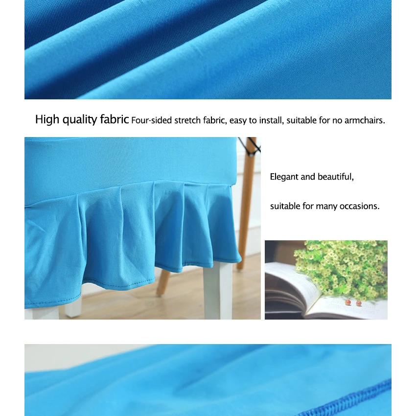 Плотная плиссированная юбка чехлы на стулья для свадьбы кухня отель дом складной