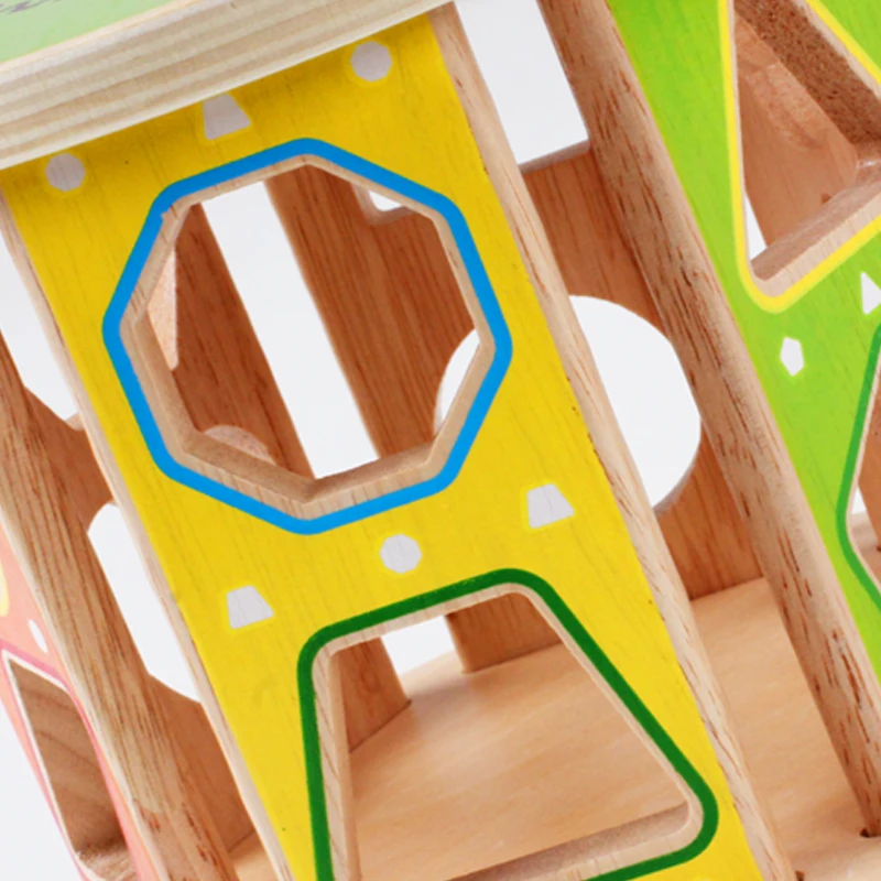 Игрушки для малышей детей деревянный круглый классический multi Форма сортировщик