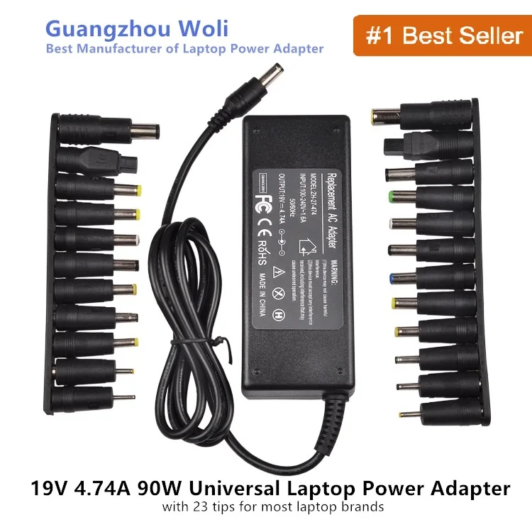 19в 4.74а 90W Универсальный адаптер питания зарядное устройство для acer Asus Dell hp lenovo
