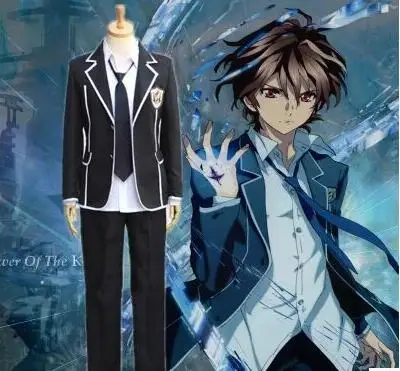 

Костюм для косплея Ома Шу из японского аниме «Виная Корона», школьная форма, полный костюм: пальто, рубашка, брюки и галстук