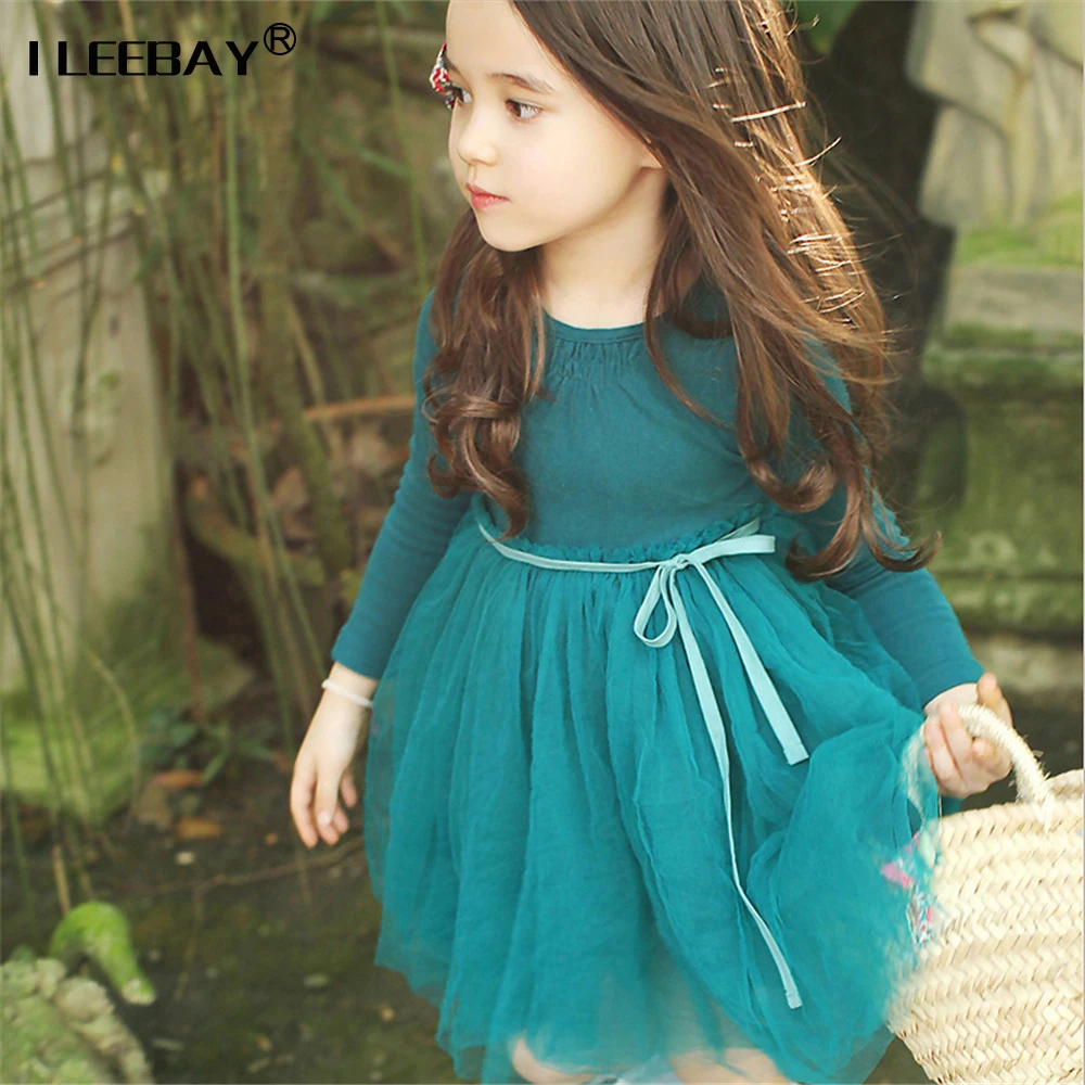 

New Autumn Baby Girls Dress Kids Lace Wedding Dresses For Girl Long Sleeve Children Princess Toddler Baby Girl Vestido Infantil