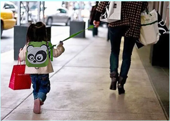 Модная детская сумка школьный рюкзак с животными из мультфильмов защитой от