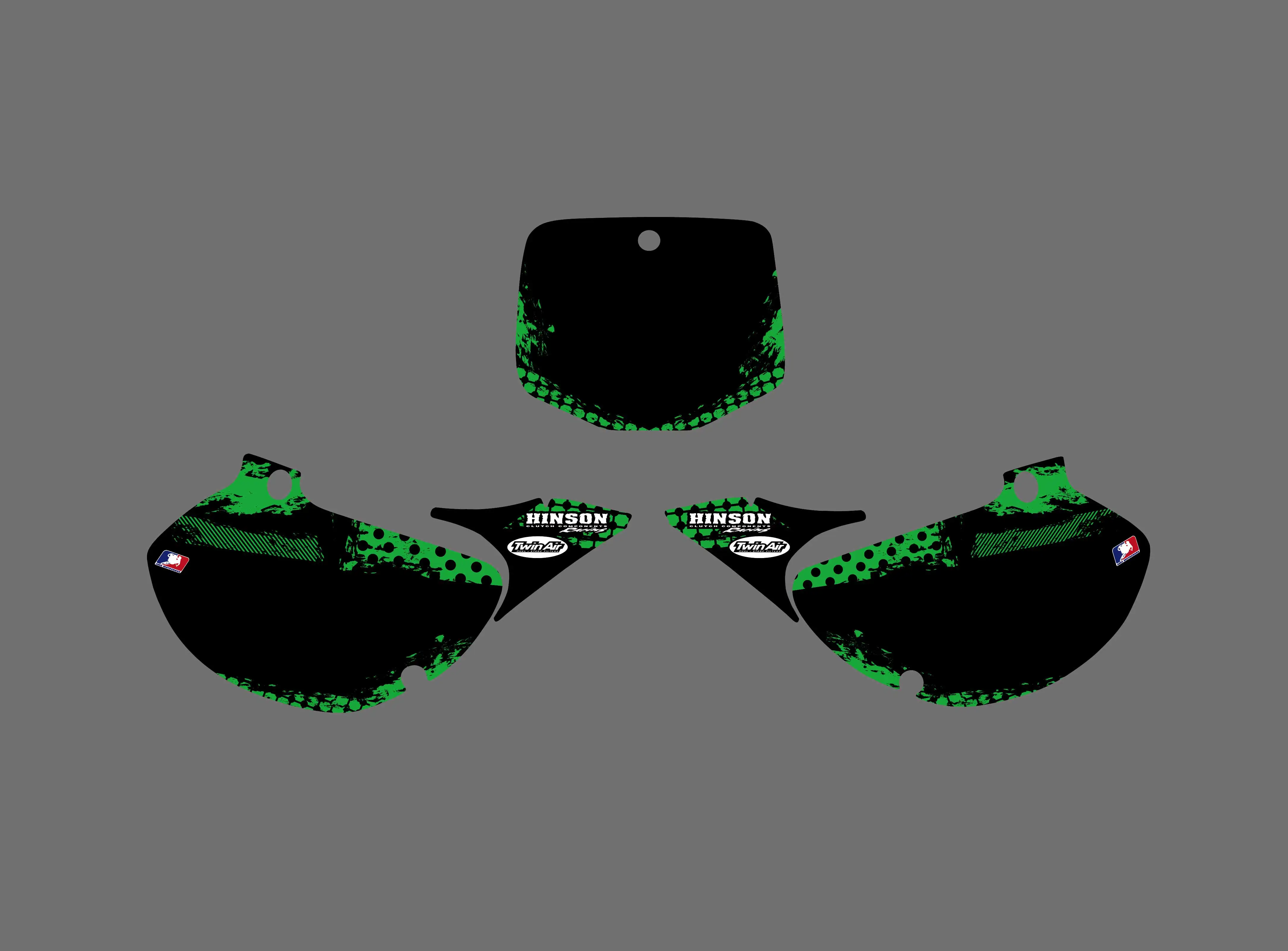 NICECNC 0224 команда графики и фоны наклейки Наборы для Kawasaki KX125 KX250 1999 2000 2001 2002 KX 125