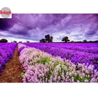 Алмазная 5D Вышивка Прованс, пейзаж, сделай сам, алмазная живопись, лаванда, полная круглая Алмазная мозаика, картина Стразы для домашнего декора
