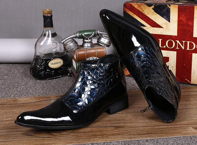 Мужские Водонепроницаемые зимние ботинки ботильоны в стиле милитари с боковой