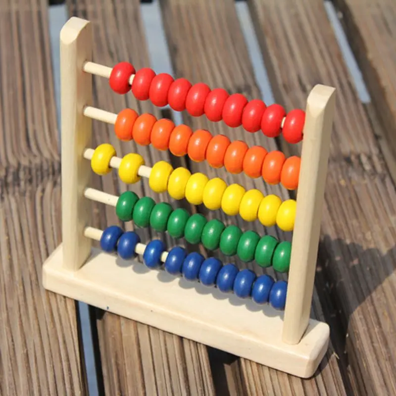 Красочные деревянные Abacus математические игрушки для детей, счетная игрушка для детей, для раннего обучения, расчетные бусины, подарок для мальчиков и девочек, Монтессори