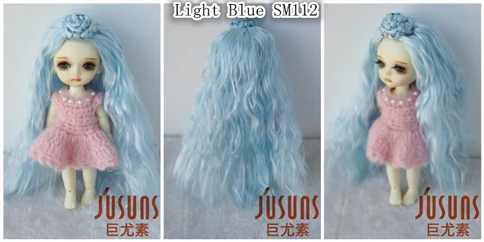 JD097 1/12 1/8 красочные модные куклы парик красивый балетный кукольный парик для куклы Размер 3-4 дюймов 5-6 дюймов BJD аксессуары для кукол