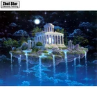 5D алмазная вышивка Храм Неба, иконы для украшения гостиной, сделай сам, алмазная живопись, растение, 3D Алмазная мозаика, Рождественский подарок