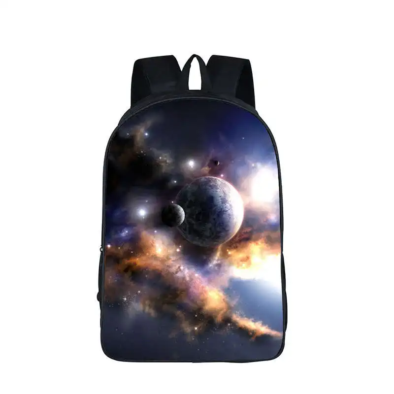 Galaxy Рюкзак для девочек-подростков, мальчиков, Вселенная, космос, детские школьные сумки, mochila feminina Wolf, сумка для книг, женская, мужская, сумка для отдыха - Цвет: 16XK12