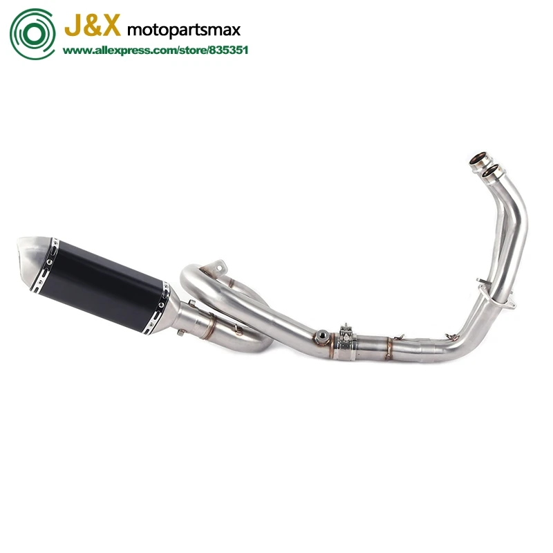 Слипоны для Yamaha Mt07 Fz07 Mt Fz 07 2014 2015 2016 2017 Xsr700 средняя звеньевая труба мотоциклетная