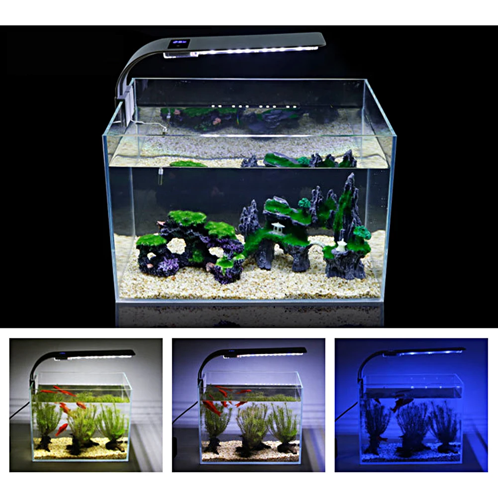 Super Bright LED Aquarium Lights LED Plants Grow Light 15W X9 Aquatic Freshwater Lamps Waterproof Clip on Lamp For Fish Tank