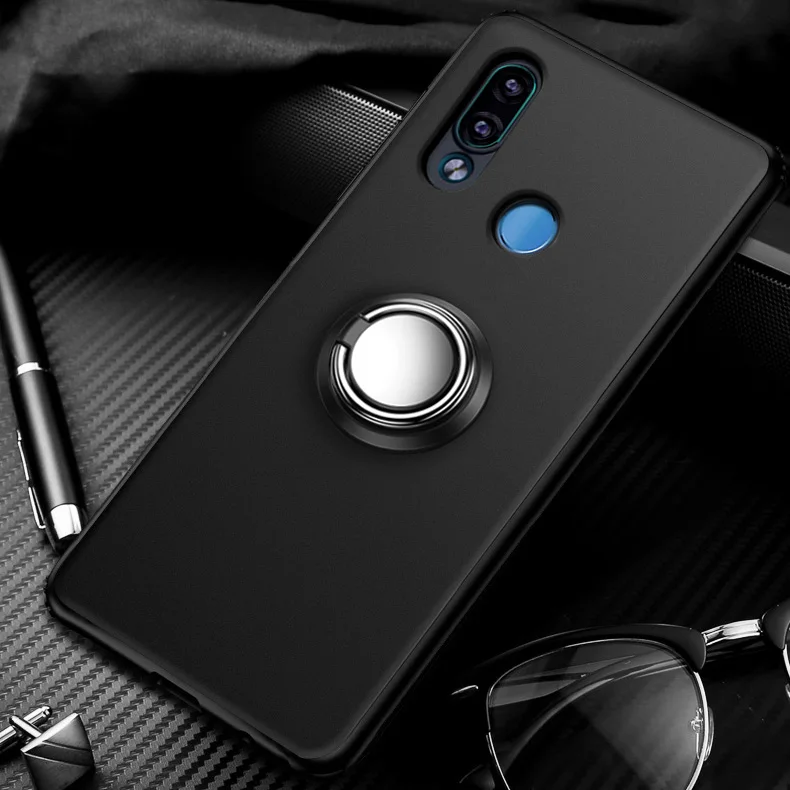 Black - Finger Ring Чехол для Honor 8A, чехол для huawei honor 8A, силиконовый чехол из ТПУ, милая задняя крышка, чехол для телефона Huawei Honor 8A, JAT-LX1, 8 A, Honor8A, чехол - Цвет: Black - Finger Ring