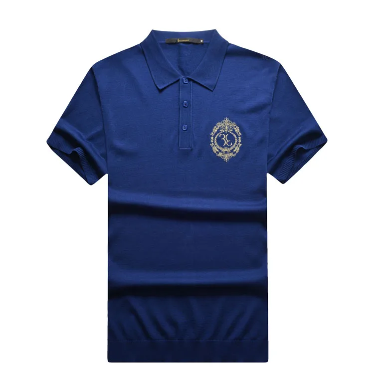 

Billionaire italian couture men's t-shirt short-sleeve high grade embroidery commercial comfortable gentleman free shipping