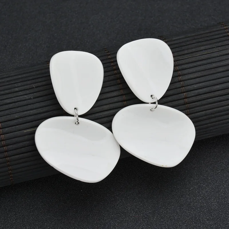 MissCyCy 3 цвета геометрические акриловые серьги для женщин в стиле панк гвоздики