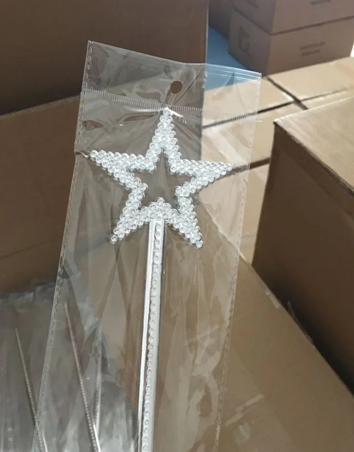 10pcs/lot 14Inch(35cm) Kid Wand Star Princess Birthday Party Favors DIY Decoration Party Toy Gift Photo props