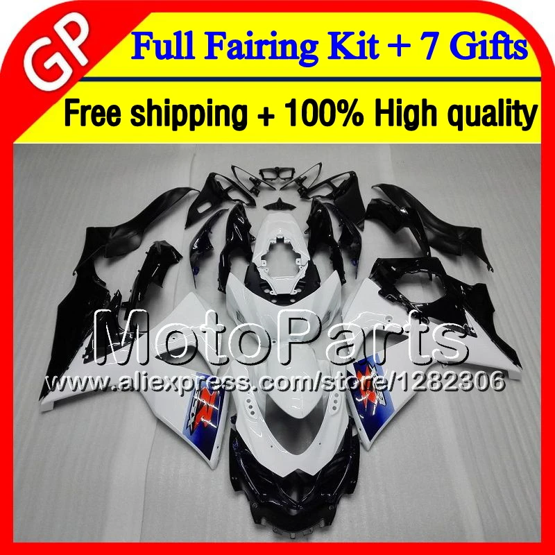 7 подарок Для SUZUKI Черный белый GSXR1000 2009 2010 2011 2012 2013 90MP44 GSX R 1000 K9 R1000 09 10 11 12 13
