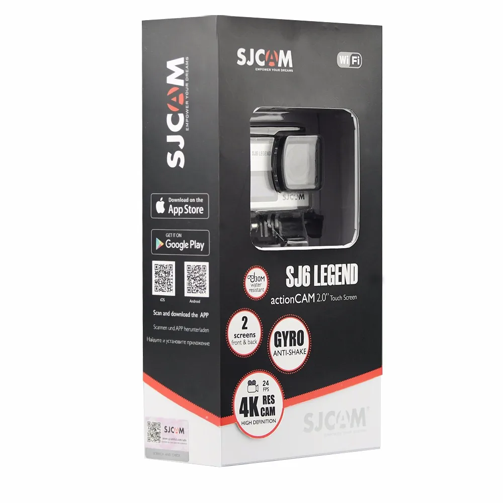 Оригинальная Спортивная Экшн камера SJCAM SJ6 Legend NTK96660 4K HD 2 дюйма сенсорный экран