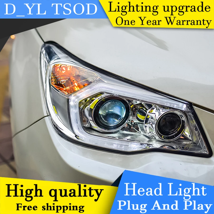 DY_L стайлинга автомобилей головной лампы чехол для Toyota RAV4 2013-2016 светодиодный