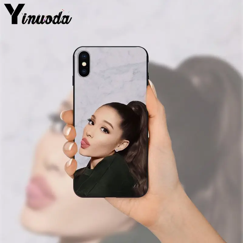 Yinuoda Ariana Grande черный мягкий чехол для телефона iPhone 8 7 6 6S Plus 5 5S SE XR X XS MAX Coque Shell |