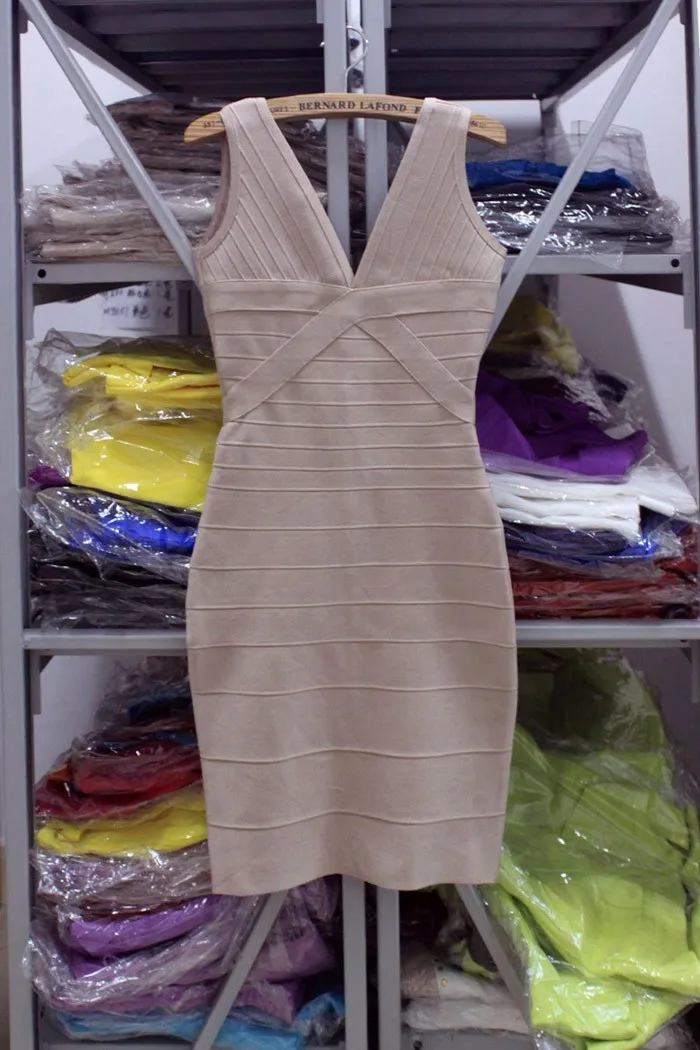 Женское сексуальное Клубное платье с глубоким v-образным вырезом и открытой