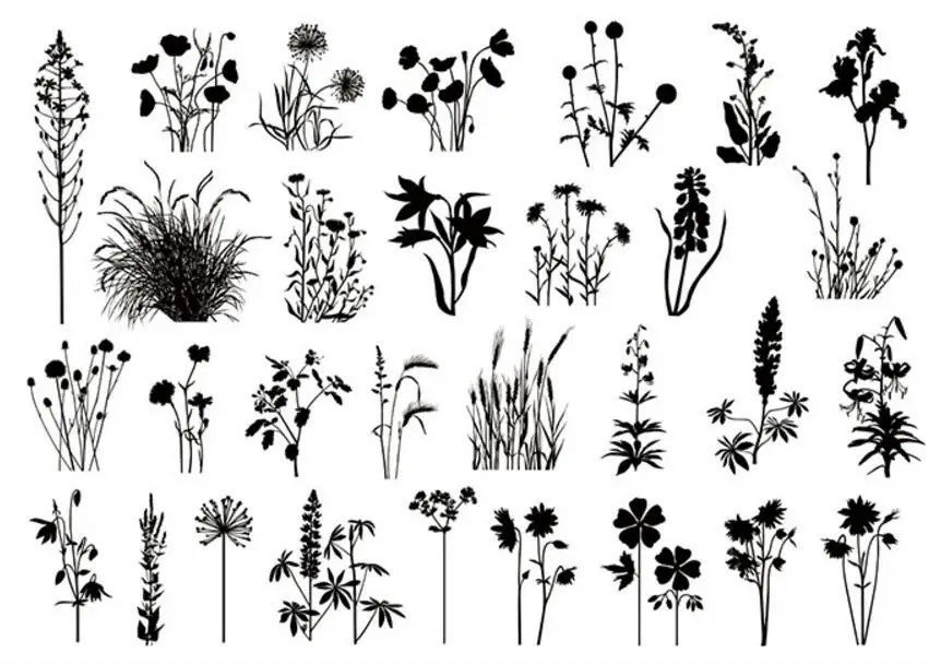 Прозрачный силиконовый штамп с ветвями и листьями/печать для скрапбукинга