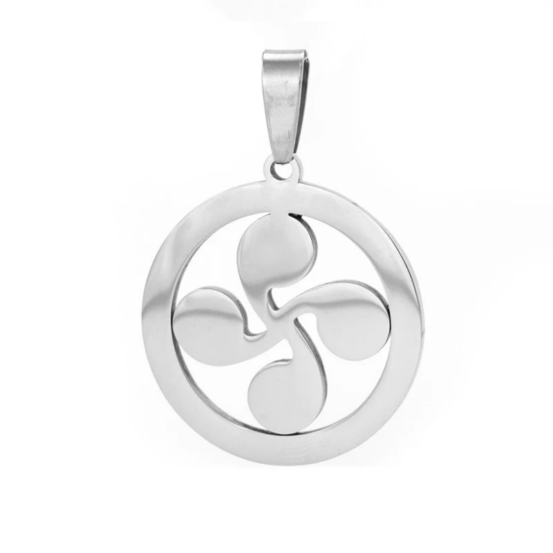 100% нержавеющая сталь четыре головки кулон Басков крест симбол звезда Солнце