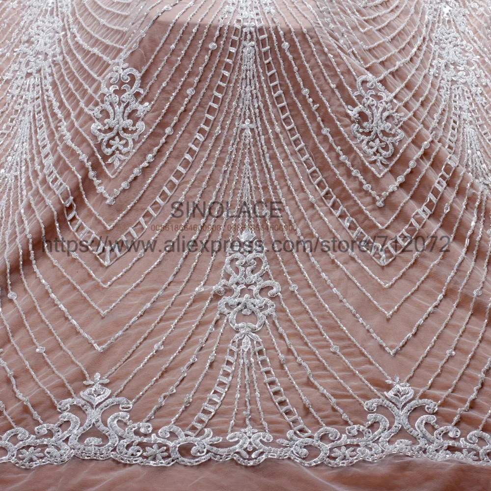 La Belleza 1 ярд золото/вино/слоновая кость/модный стиль вечернее/свадебное платье ручной работы бисером кружева fabirc 51 ''ширина
