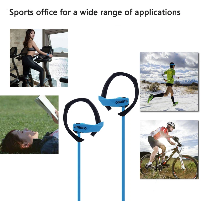 Стерео наушники для занятий спортом наушное крепление гарнитура