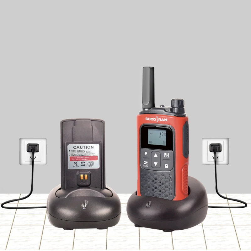 Перезаряжаемая безлицензионная рация FRS/GMRS на дальнем расстоянии 2-Way радио 0,5 Вт 22CH VOX код конфиденциальности аккумуляторная батарея пара