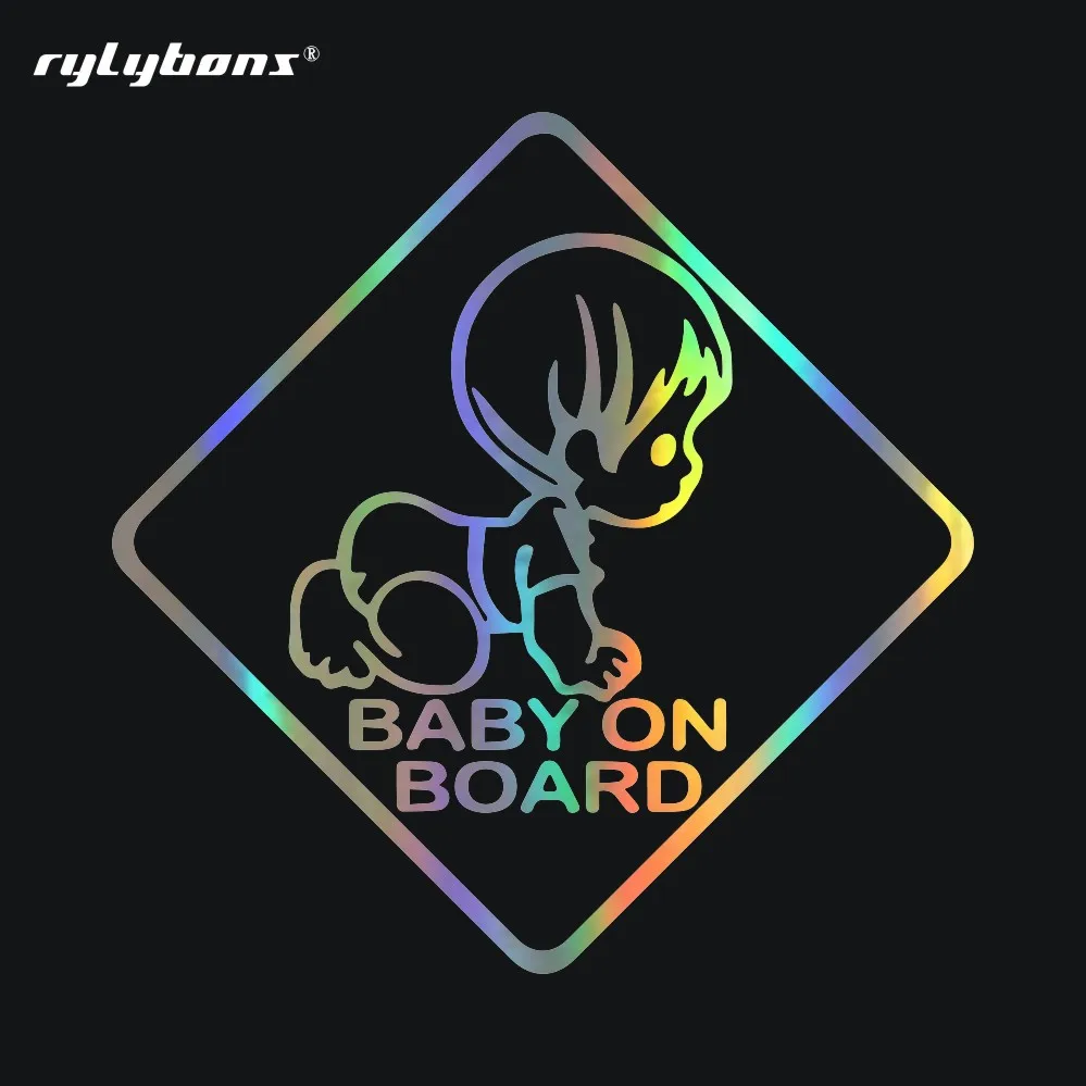 Rylybons 2-я половинная цена милый ребенок на борту автомобиля наклейки и наклейка