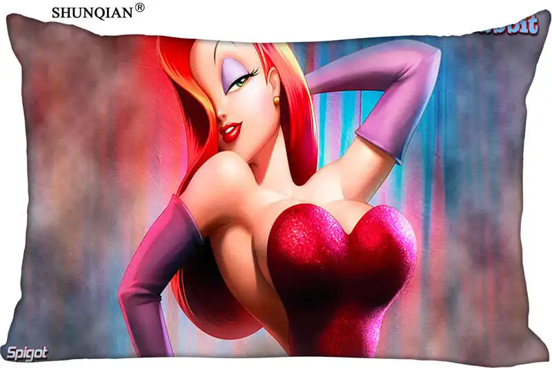 Лидер продаж симпатичный прямоугольный Чехол Подушка с изображением Джессики