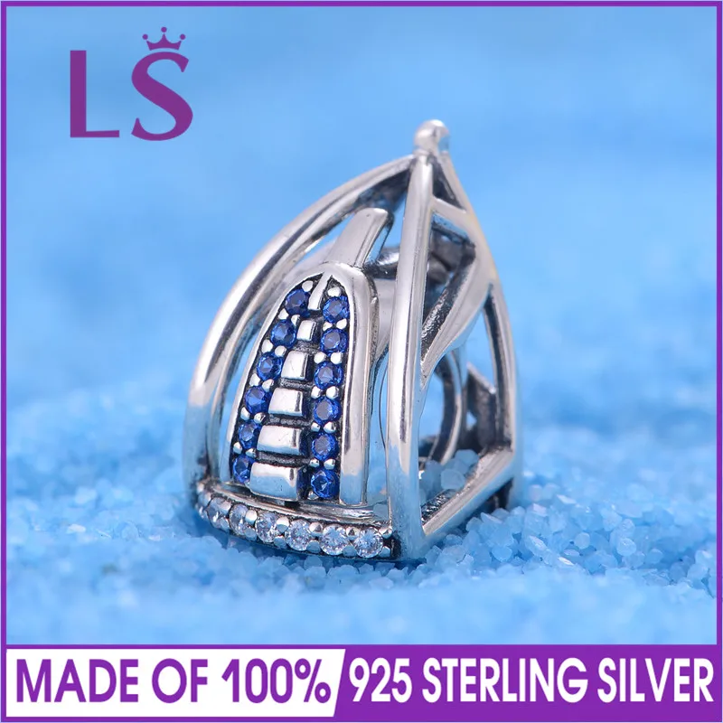 Женские шармы с фианитом LS Silver из стерлингового серебра 925 пробы AAA цирконием |
