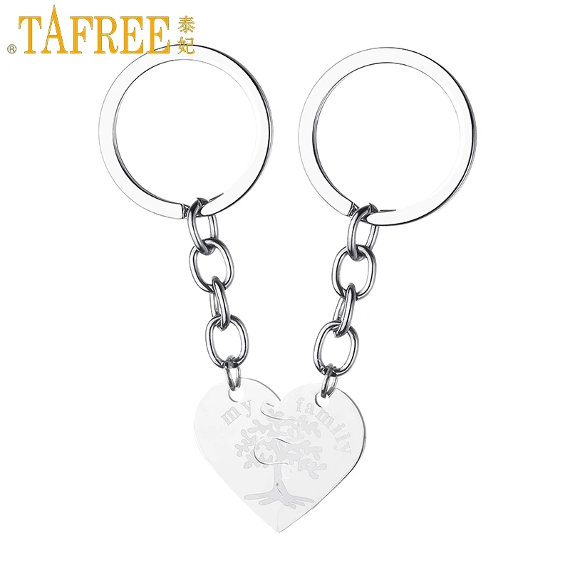 Брелок для ключей TAFREE Моя семья Жизни дерева комплект из двух частей одна пара
