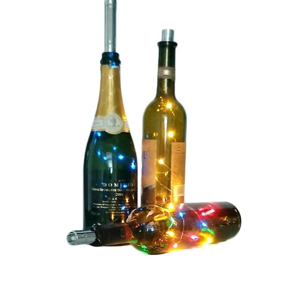 5/10 шт, длина 2 м, 20LED инструмент для установки пробок в бутылки свет 3.3ft Медный провод Фея/белый/теплый белый/розовый/фиолетовый(Батарея не входит в комплект