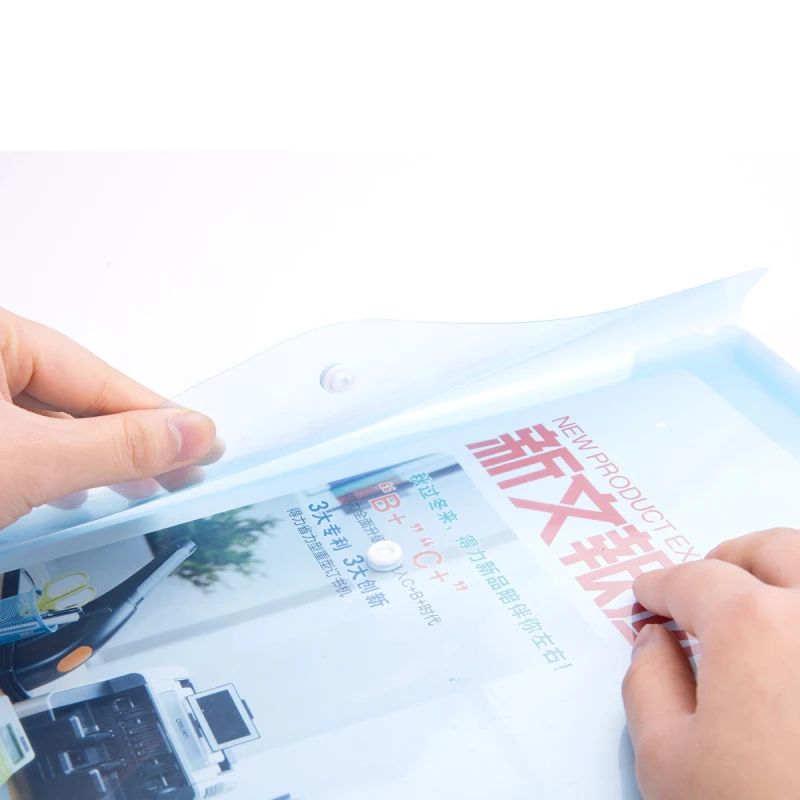 5 шт./лот A4 прозрачный пластиковый пакет для документов/Сумка файлов/держатель