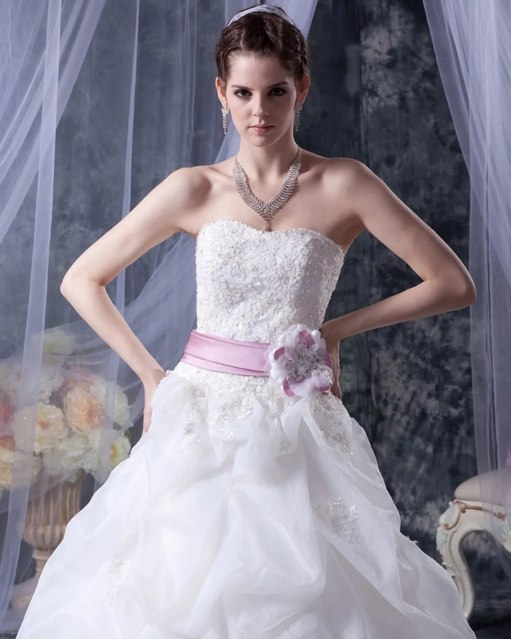 Новый Пользовательский 2017 Амелия Sposa Свадебные Платья Sexy Кружева Без Бретелек