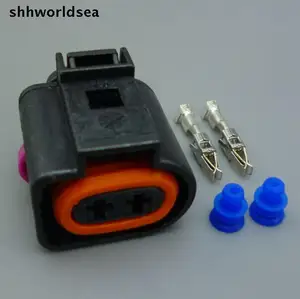 Shhworldsea 10 комплектов 2-контактный автомобильный жгут проводов, соединитель, автомобильный Водонепроницаемый Электрический звуковой сигнал для VW для AUDI 1J0 973 722