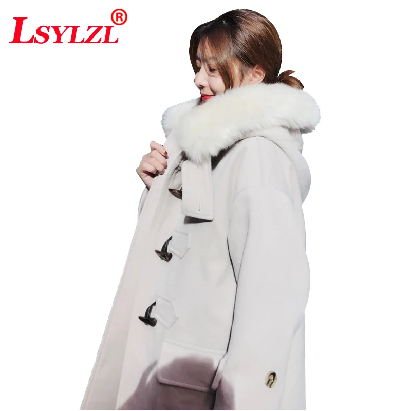 Новинка 2018 года! осенне-зимнее женское свободное шерстяное пальто с пряжкой