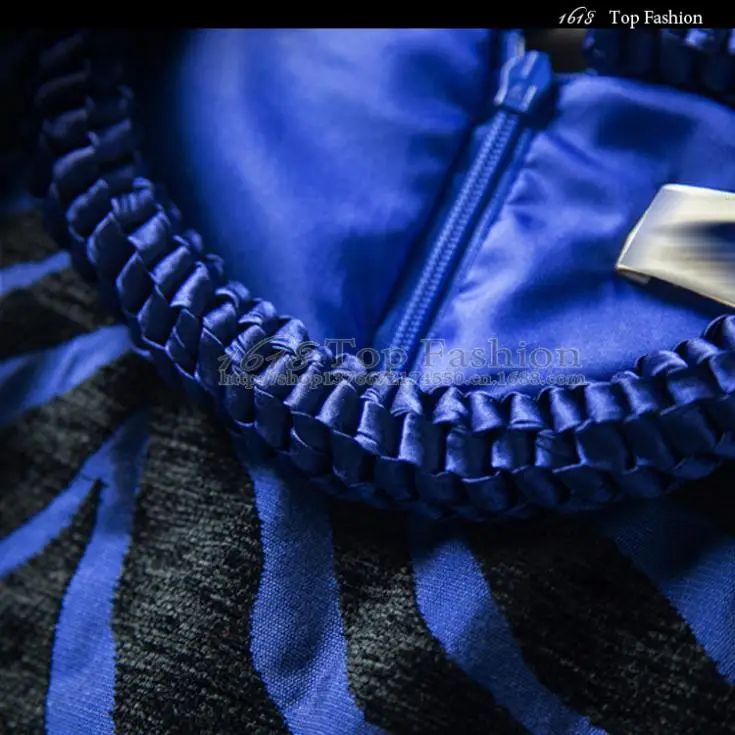 2015 Rushed Dresses Mooerkerr2013 New Winter Classic European And American High-end Fashion Lantern Hem Striped Dress Material - купить по