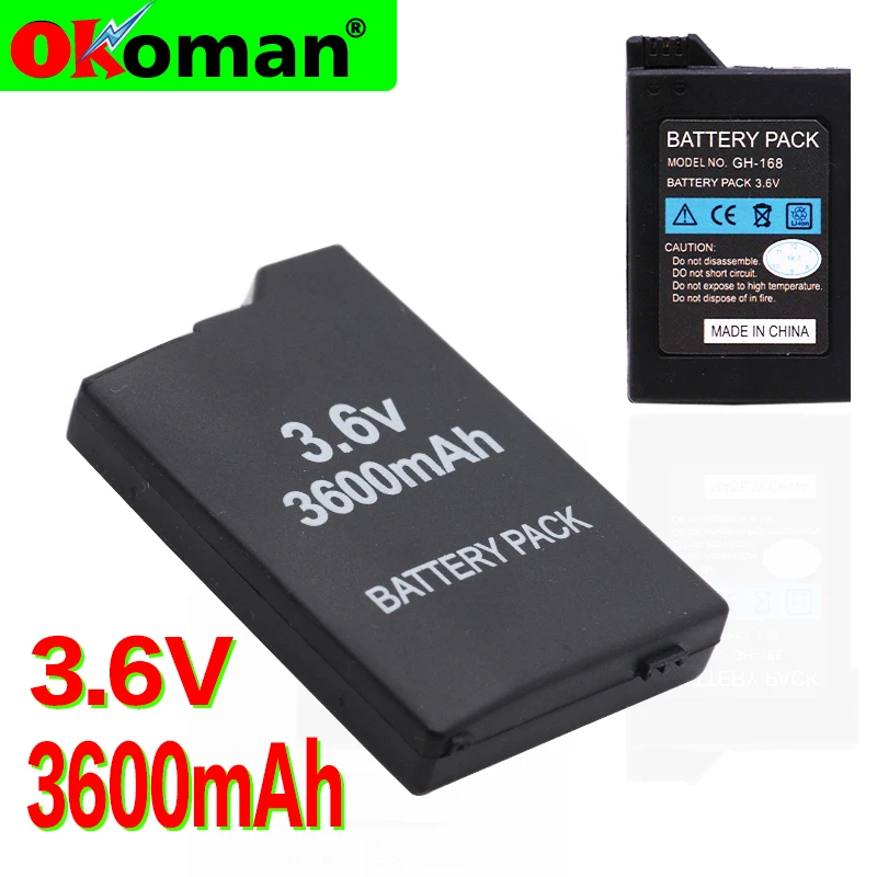 3 6 v 3600 mAh запасная батарея для sony psp 2000 3000 S110 геймпад playstation Портативный Контроллер
