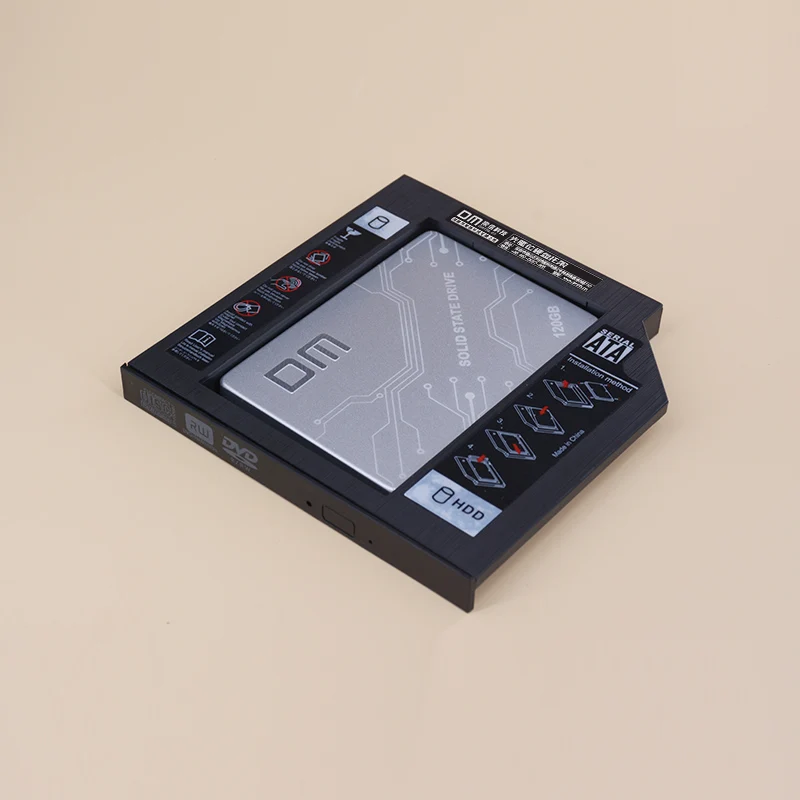 Адаптеры SSD DM DW127 12 7 мм пластиковый Optibay SATA 3 0 стандартный корпус адаптер для DVD 2 5