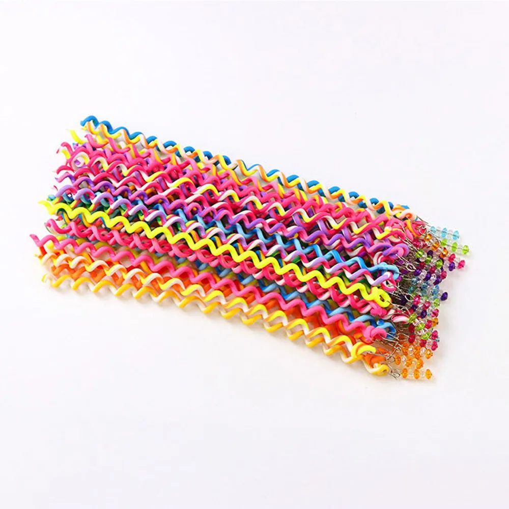 6 Pcs/Set Kids Curler Hair Braid Sticker Baby Girls' Decor Accesories Children Elastic Ropes | Детская одежда и обувь