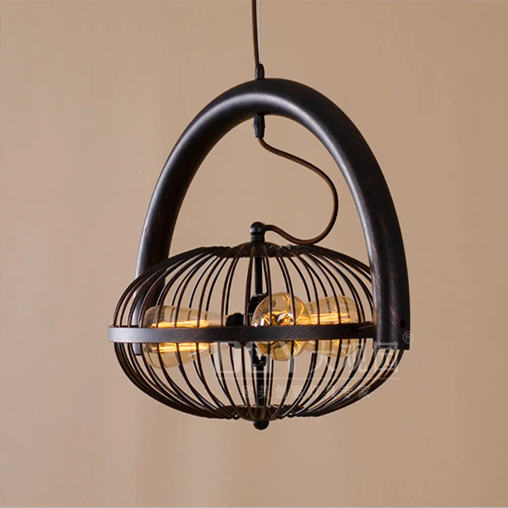 Винтажная Потолочная люстра E27 в стиле индастриал с веером Эдисона железная