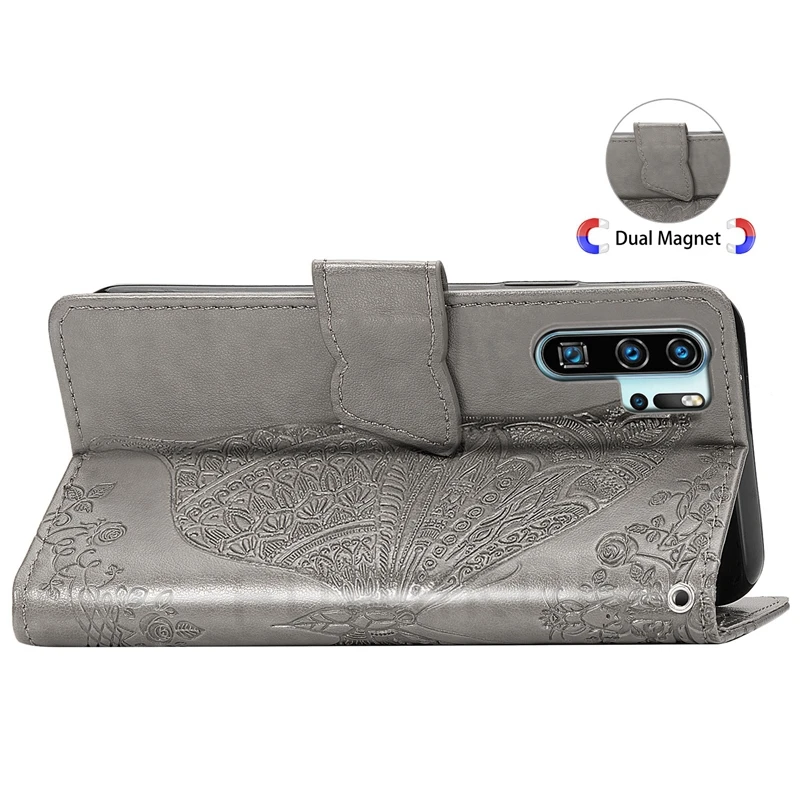 Кожаный чехол-книжка с 3D бабочкой для huawei P30 P20 Lite P Smart Z Y6 Y7 Y9 Y5 Prime Honor 10 8A 8S mate 20 Pro