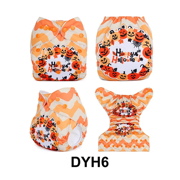 DYH6 {AnAnBaby} Горячая Распродажа, новые тканевые подгузники с принтами, многоразовые моющиеся подгузники для отдыха - Цвет: DYH6