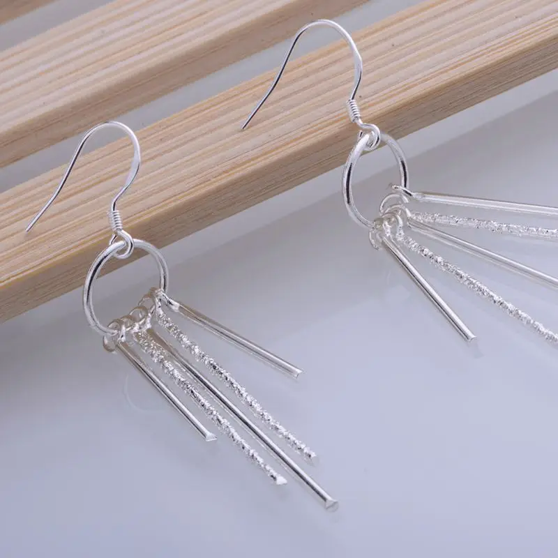 Посеребренные серьги посеребренные модные ювелирные изделия кулон Блестящий