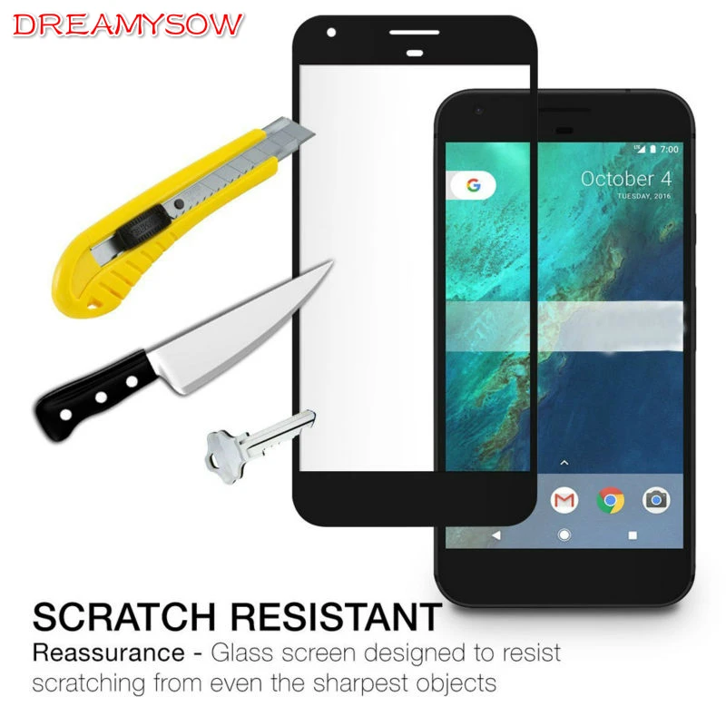 Dreamysow 9h 2,5D полный охват закаленное стекло для Google Pixel 3 2 XL 2 взрывозащитный Чехол экран стекло пленка