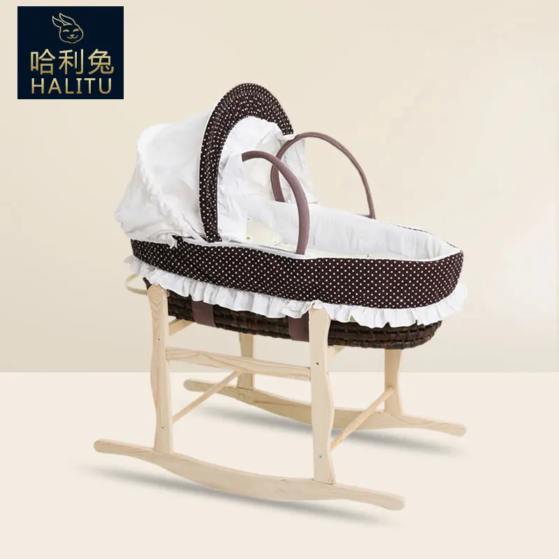 Корзина для новорожденного детская корзина сна портативная Соломенная детской